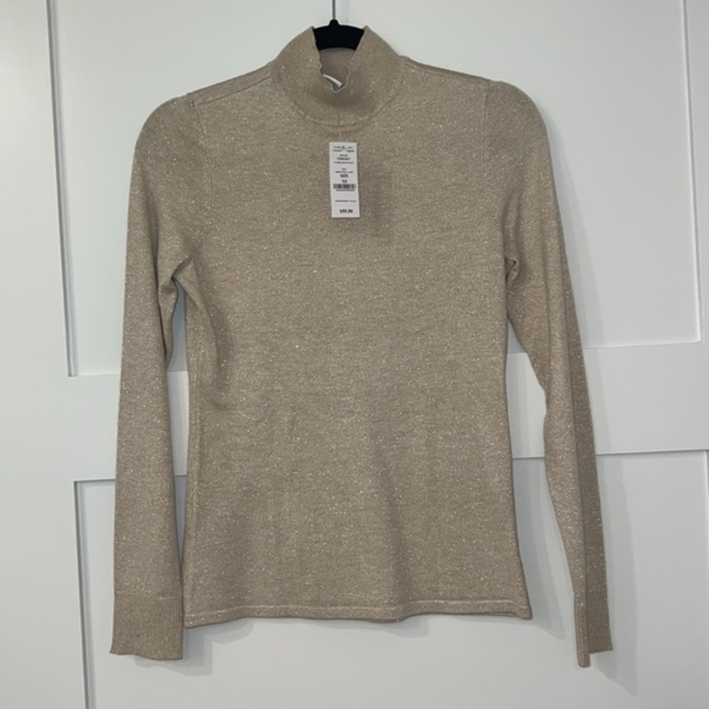 Long sleeve mock neck top from White House Black Market.